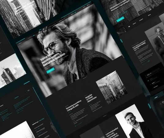 Modernes Webdesign Beispiel