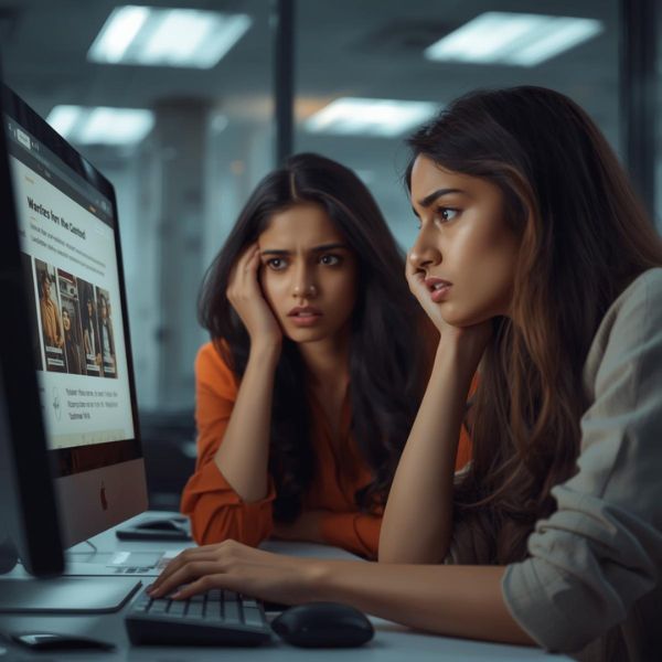 Schlecht gestaltete Webseite Beispiel